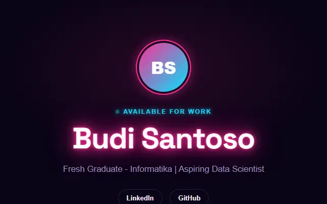 Template portofolio Neon